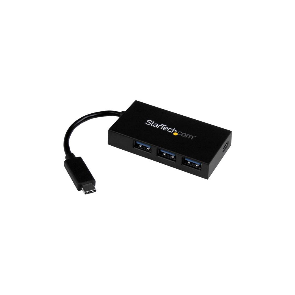 StarTech Hub 4 Ports USB 3.0 avec USB Type-C et adaptateur d'alimentation
