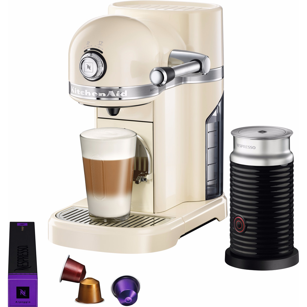KitchenAid Nespresso et Aeroccino 5KES0504 Amande