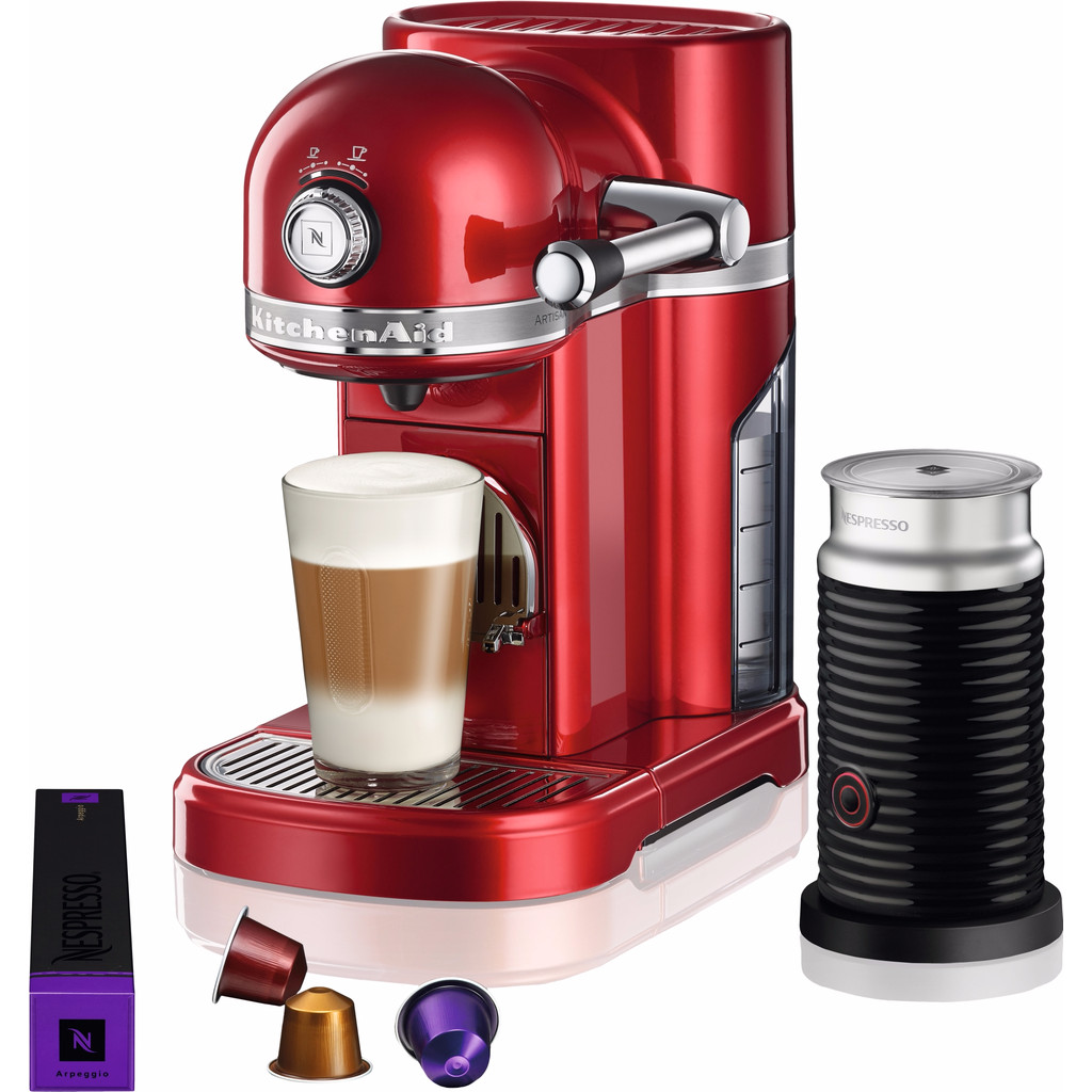 KitchenAid Nespresso et Aeroccino 5KES0504 Rouge Pomme