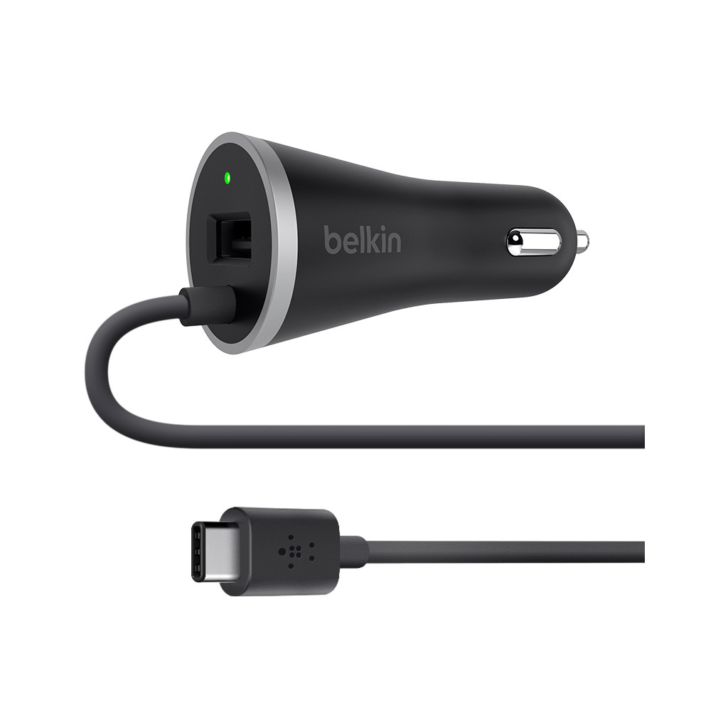 Belkin Chargeur de voiture USB Type-C + USB 3 A Noir