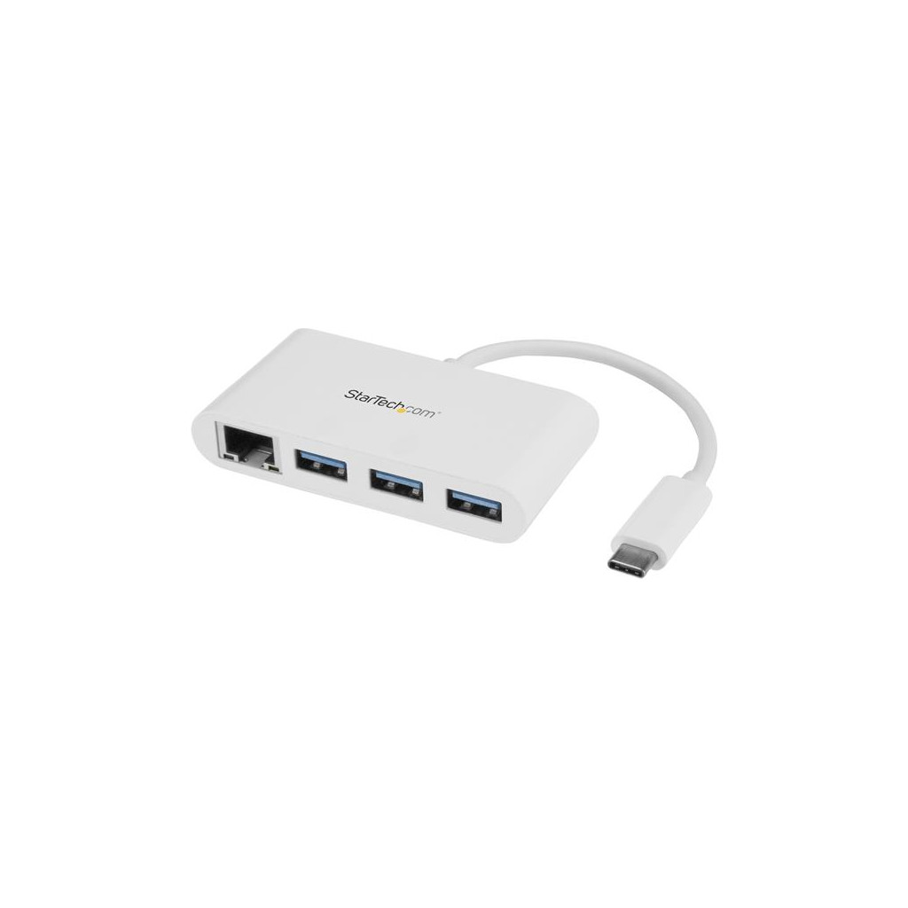 StarTech Hub 3 ports USB 3.0 avec GbE - USB Type-C vers 3x USB Type-A