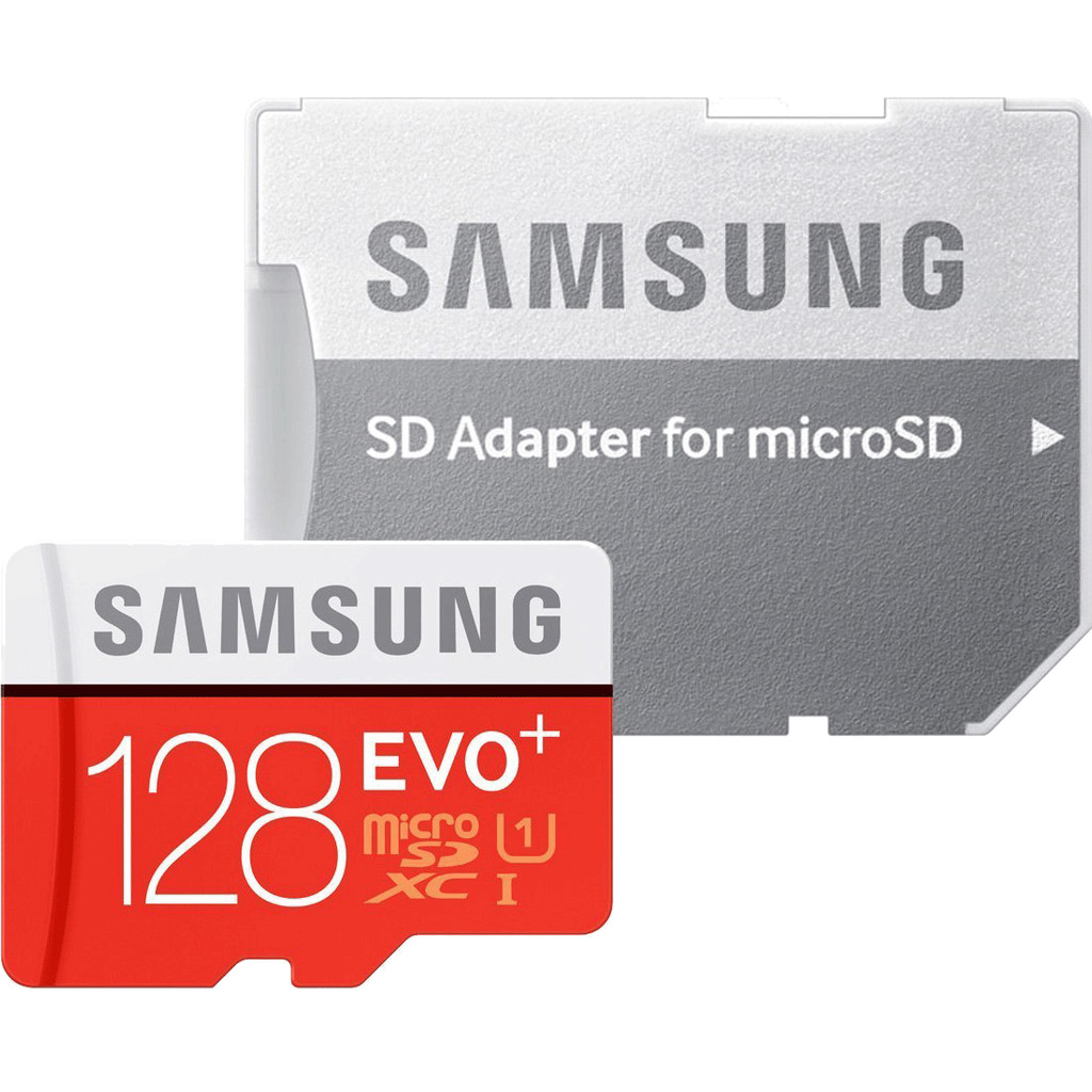 Samsung micro SDXC Evo + 128 Go Class 10 + Adaptateur SD