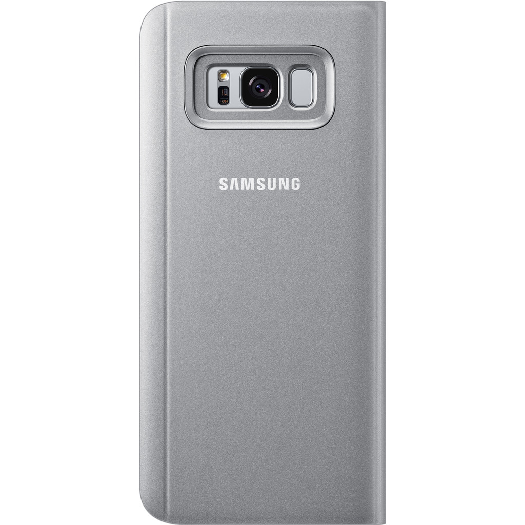 Samsung Galaxy S8 Plus Clear Stand Étui View Cover Argent