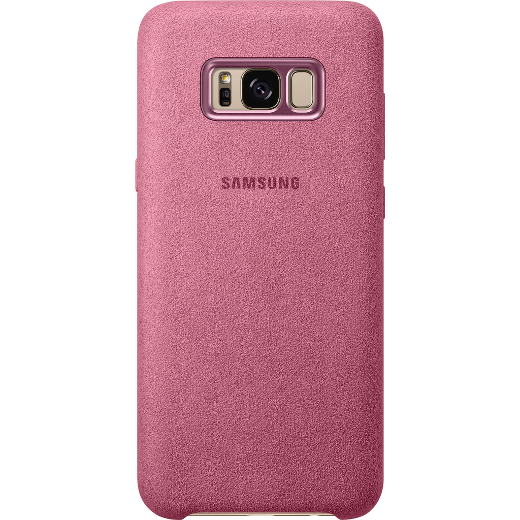Samsung Galaxy S8 Plus Coque arrière Alcantara Rose