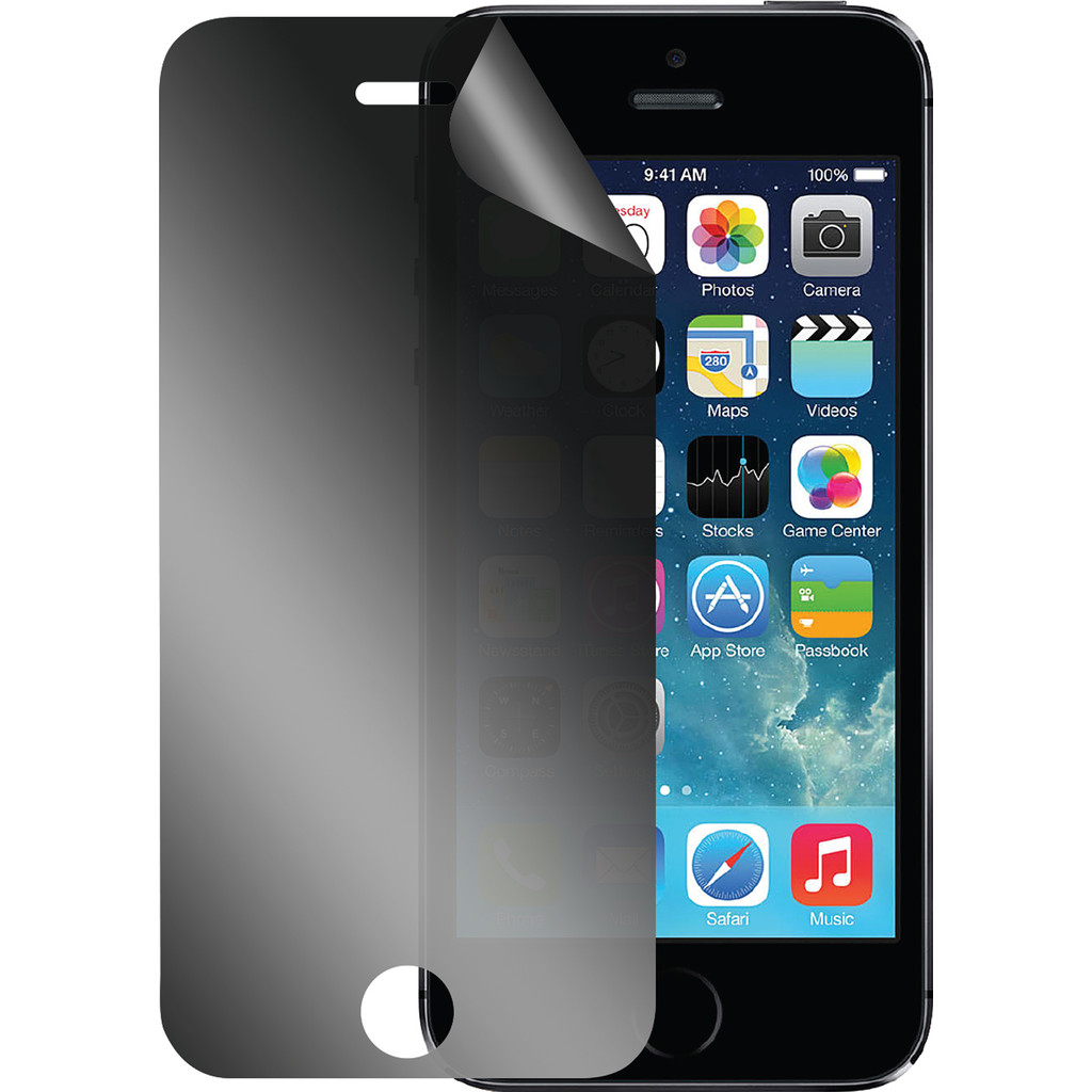 Azuri Protège-écran en plastique pour Apple iPhone 5/5S/SE Privacy Lot de 2