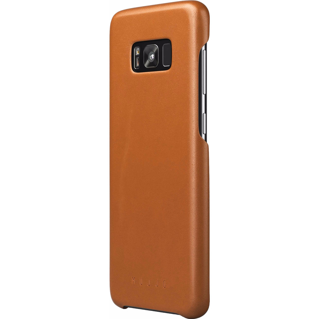 Mujjo Coque arrière en cuir pour Samsung Galaxy S8 Plus Marron