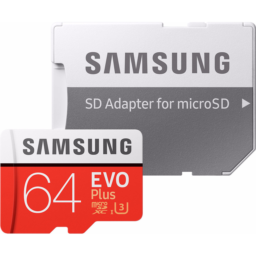 Samsung micro SDXC EVO + 64 Go 100 MB/s CL 10 + adaptateur SD