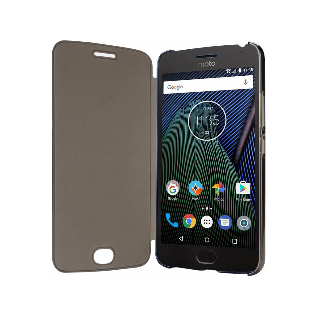 Motorola Moto G5 Plus View Cover Book Case Zwart