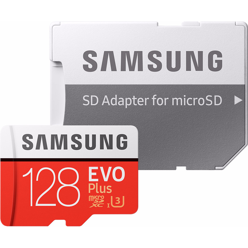 Samsung micro SDXC Evo + 128 Go 100 MB/s CL 10 + adaptateur SD