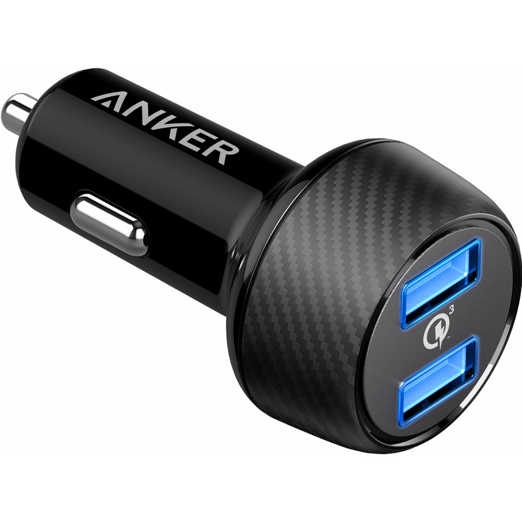 Anker PowerDrive Speed Chargeur de voiture Dual USB 6 A Noir