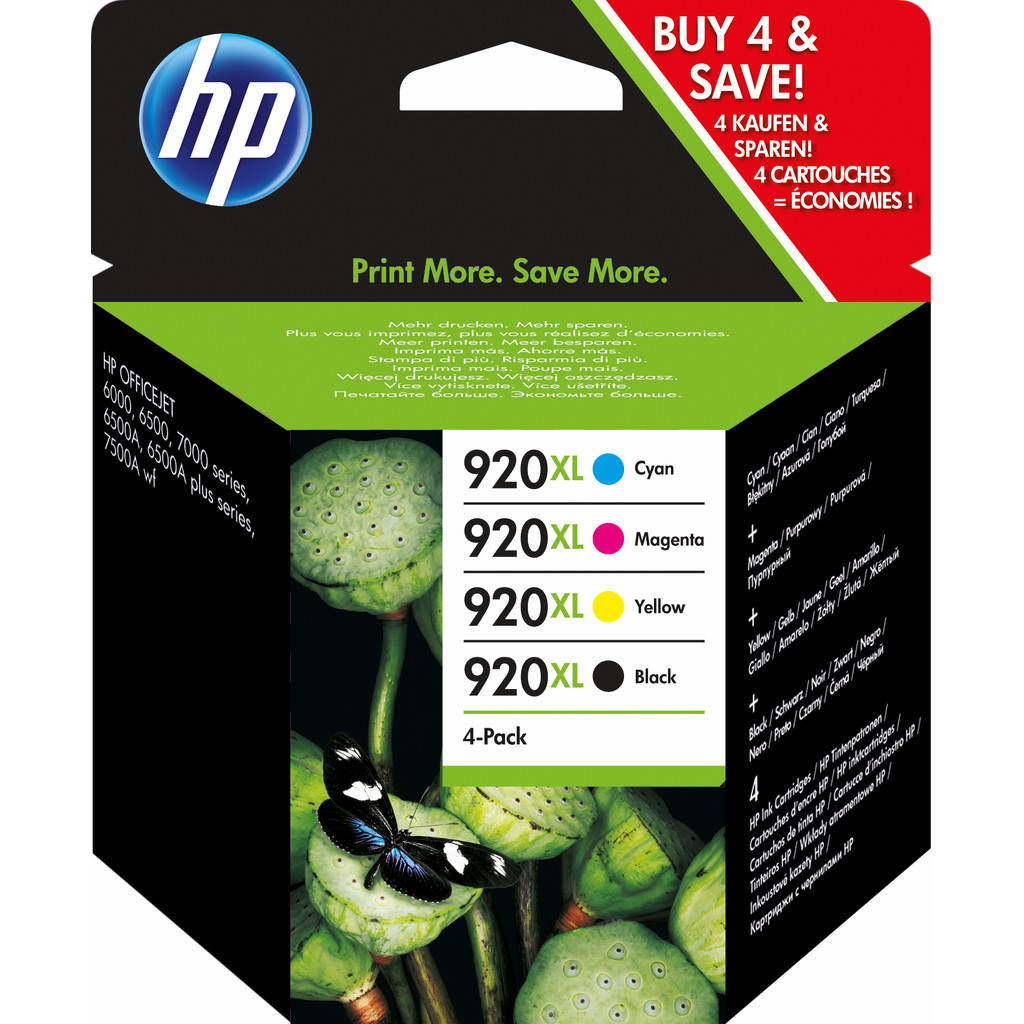 HP 920XL Pack Combo de 4 Couleurs (C2N92AE)