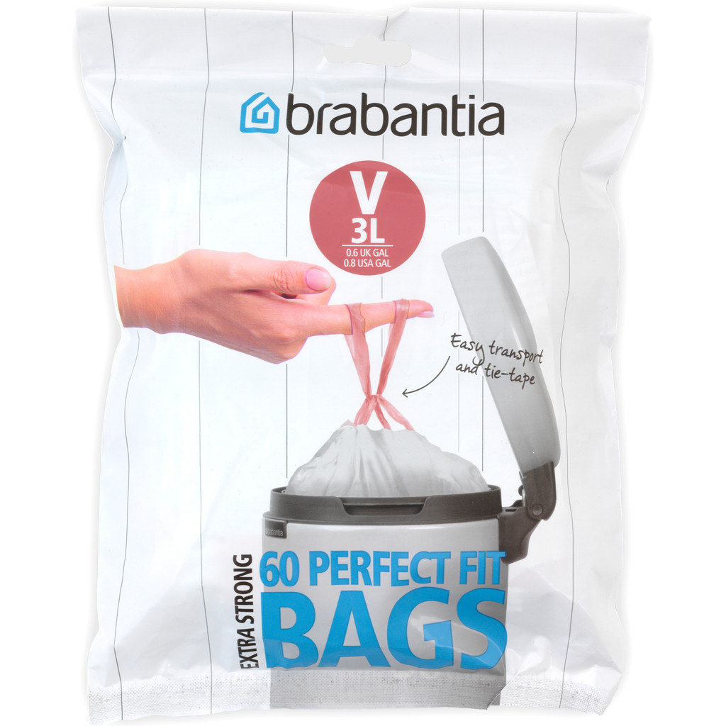 Brabantia Perfectfit Code V - 3 Litres (60 pièces)