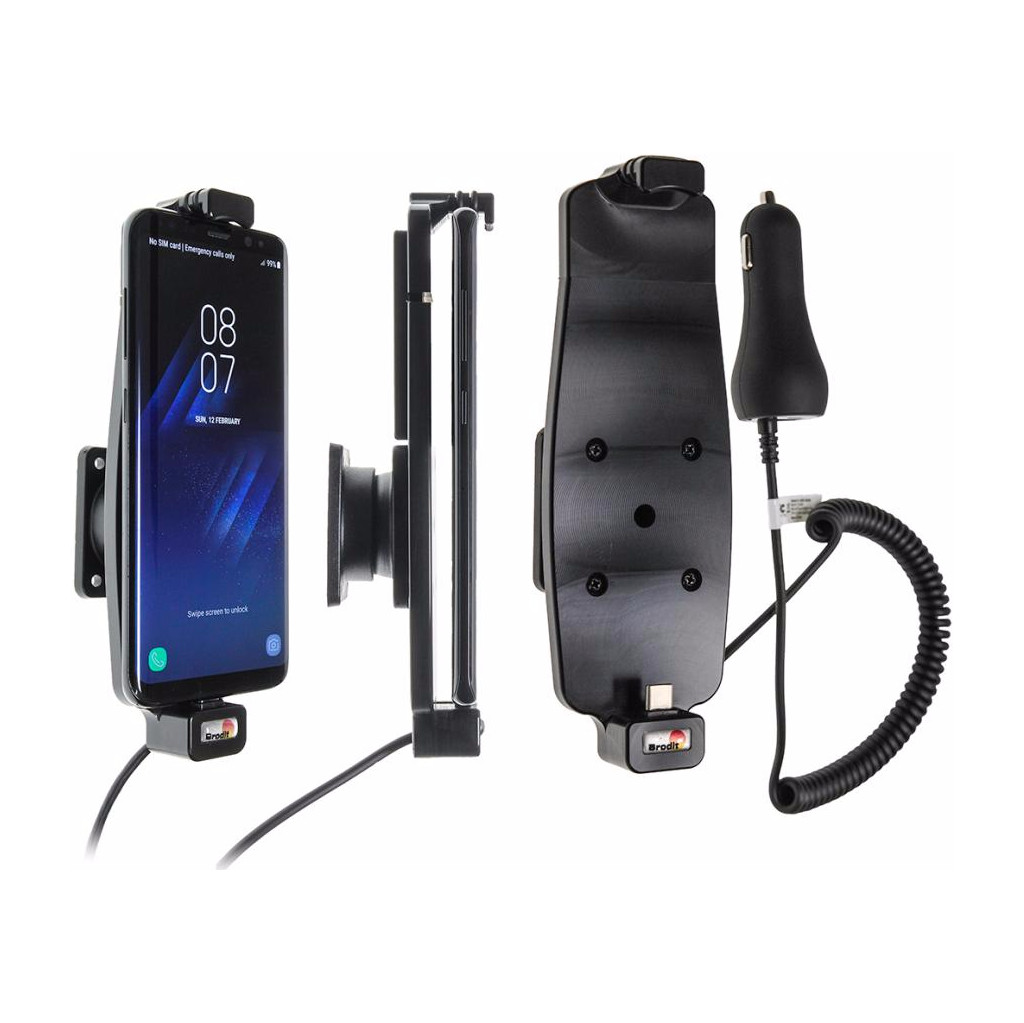 Brodit Support Samsung Galaxy S8 avec chargeur