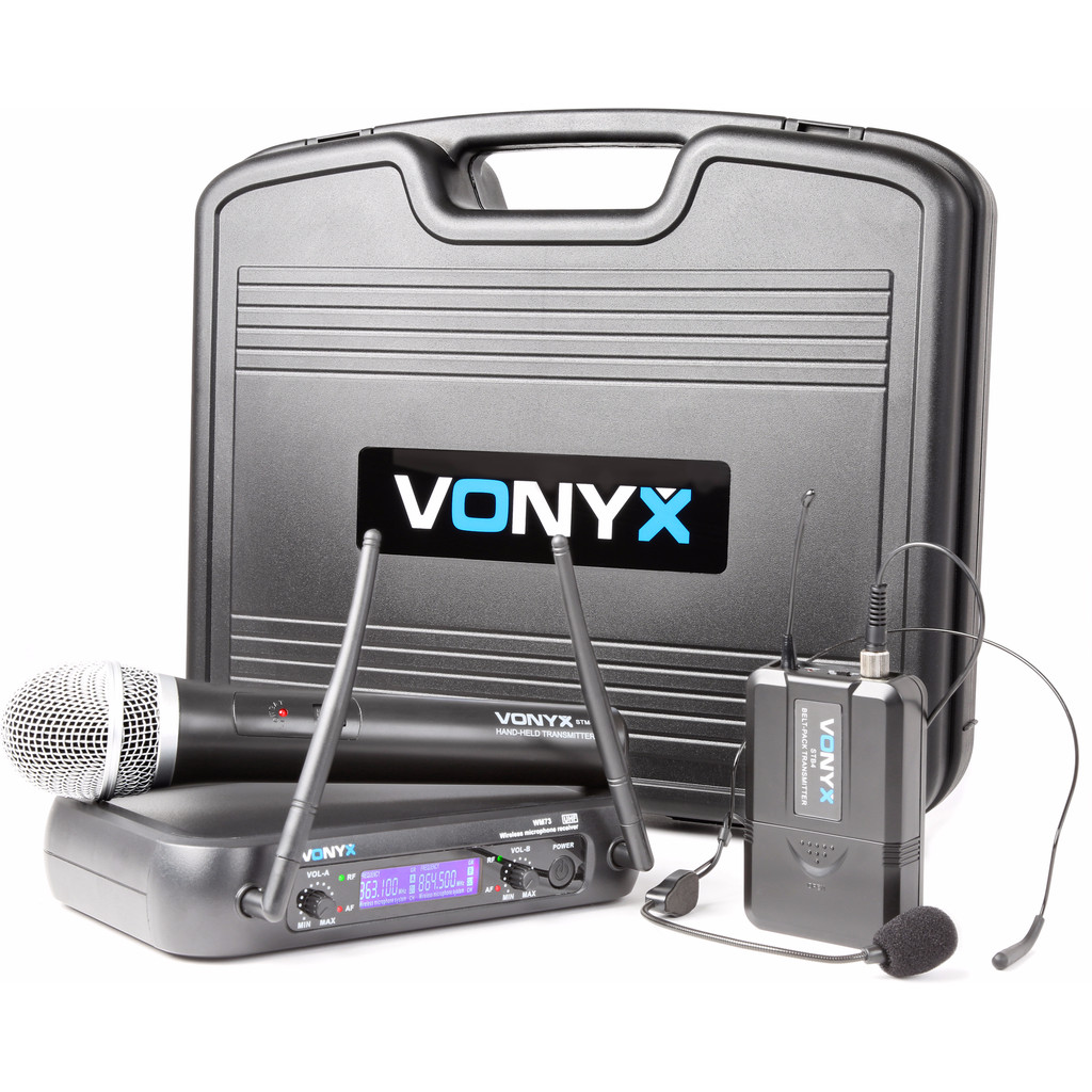 Vonyx WM73C (set avec microphone portatif et casque)