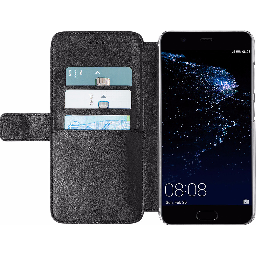 Azuri Wallet Book case Magnétique Huawei P10 Plus Noir