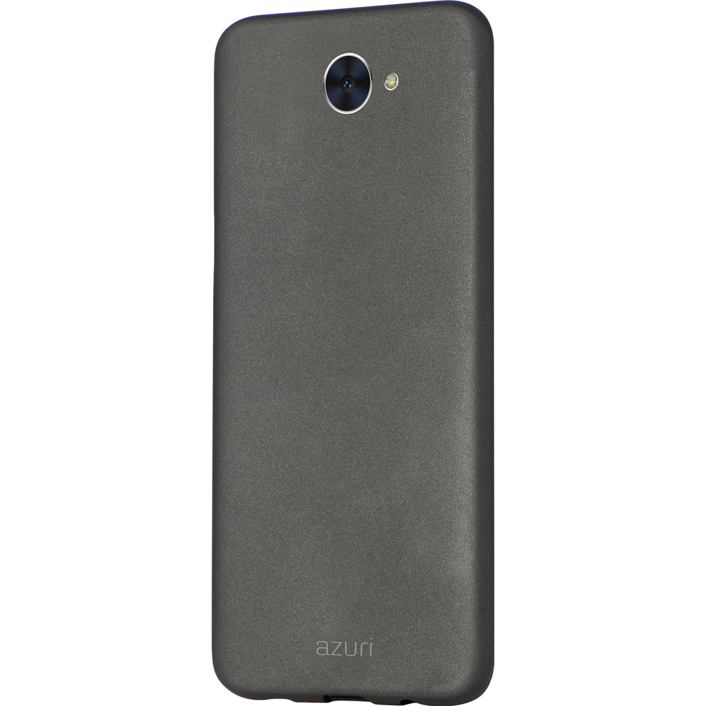 Azuri Metallic Soft Touch Coque arrière pour Huawei Y7 (2017 Noir