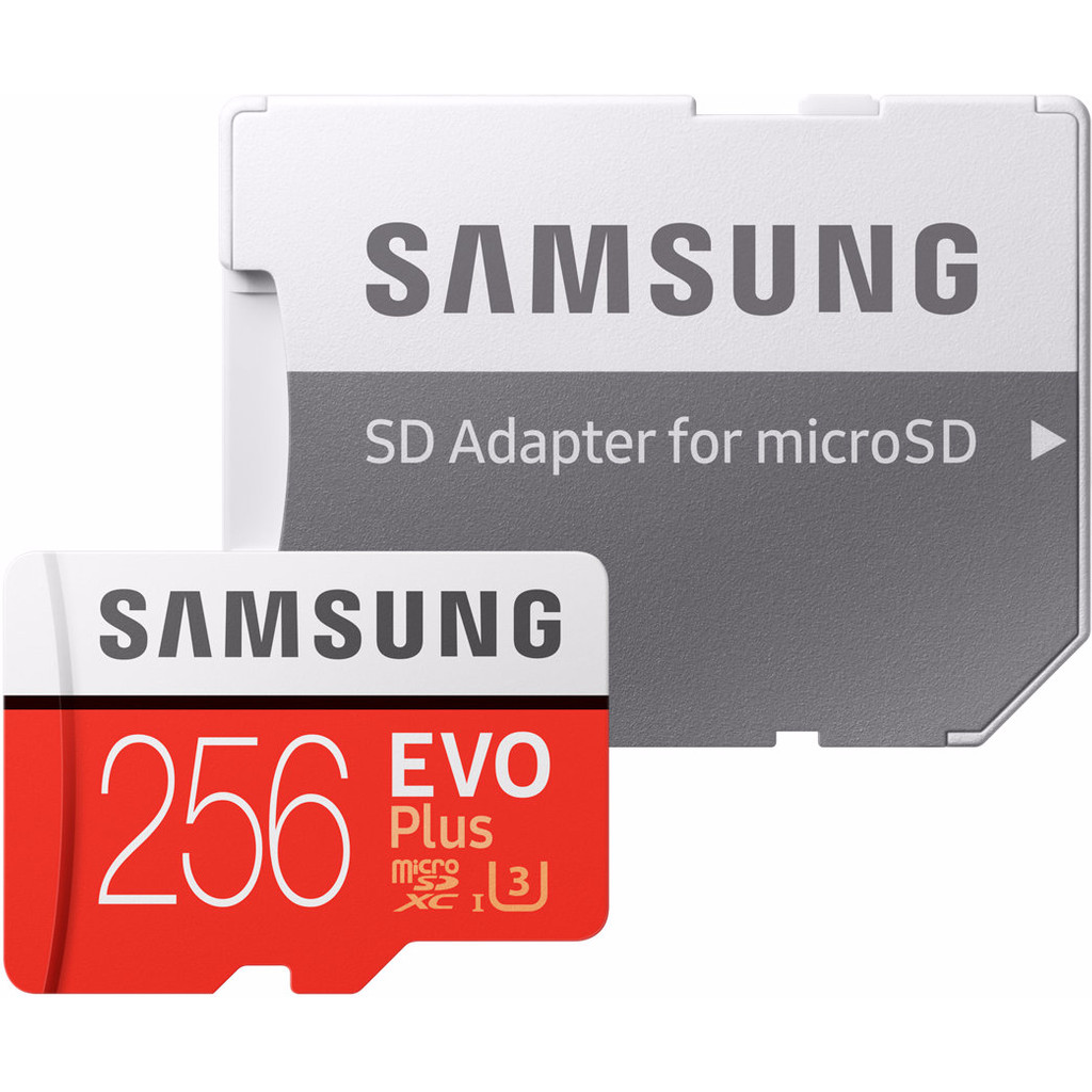 Samsung MicroSDXC EVO+ 256 Go 100 MB/s CL10 + adaptateur SD