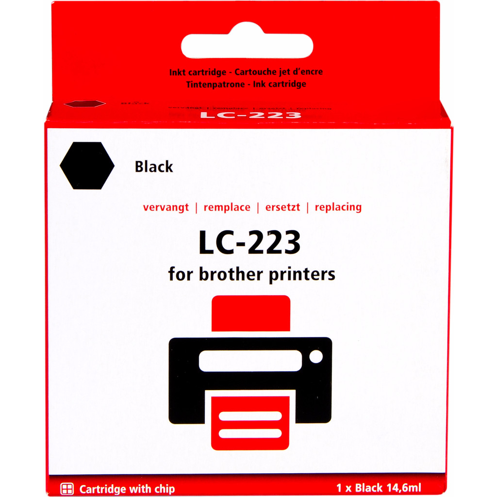 Marque distributeur LC-223BK Cartouche Noir pour imprimantes Brother