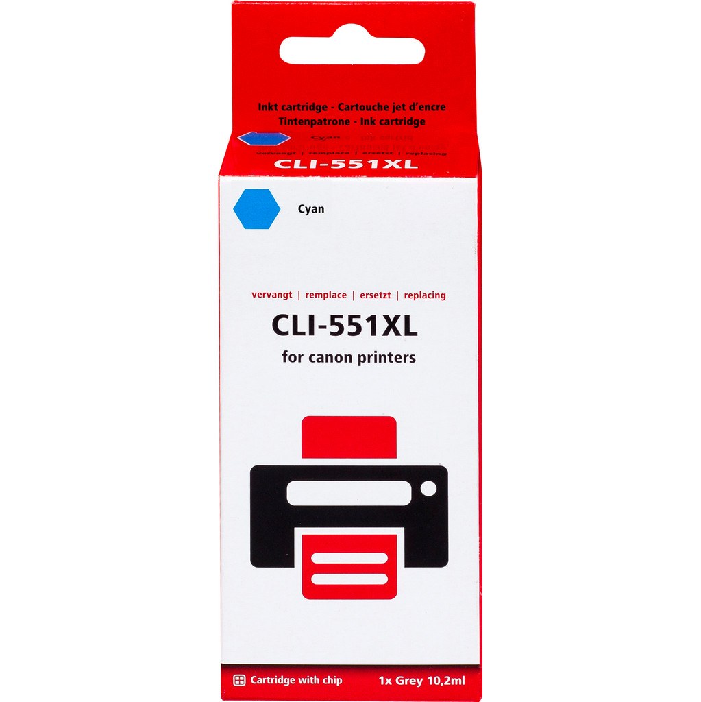 Marque distributeur CLI-551XL Cyan pour imprimantes Canon (6444B001)