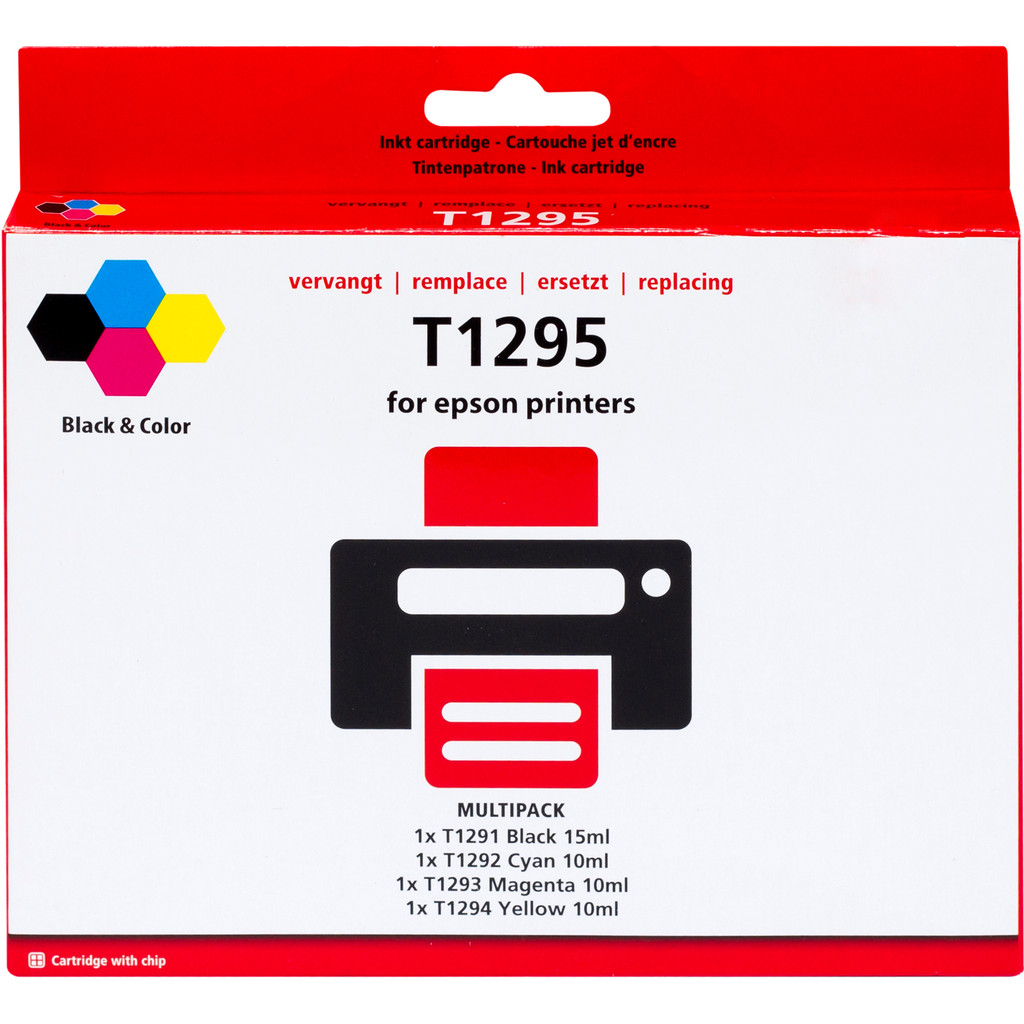 Marque distributeur T1295 Pack 4 couleurs pour imprimantes Epson (C13T12954010)