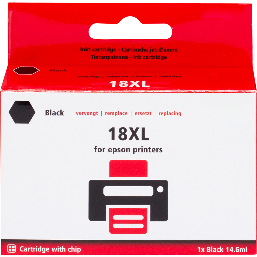 Marque distributeur 18 XL Noir pour imprimante Epson (C13T18114010)