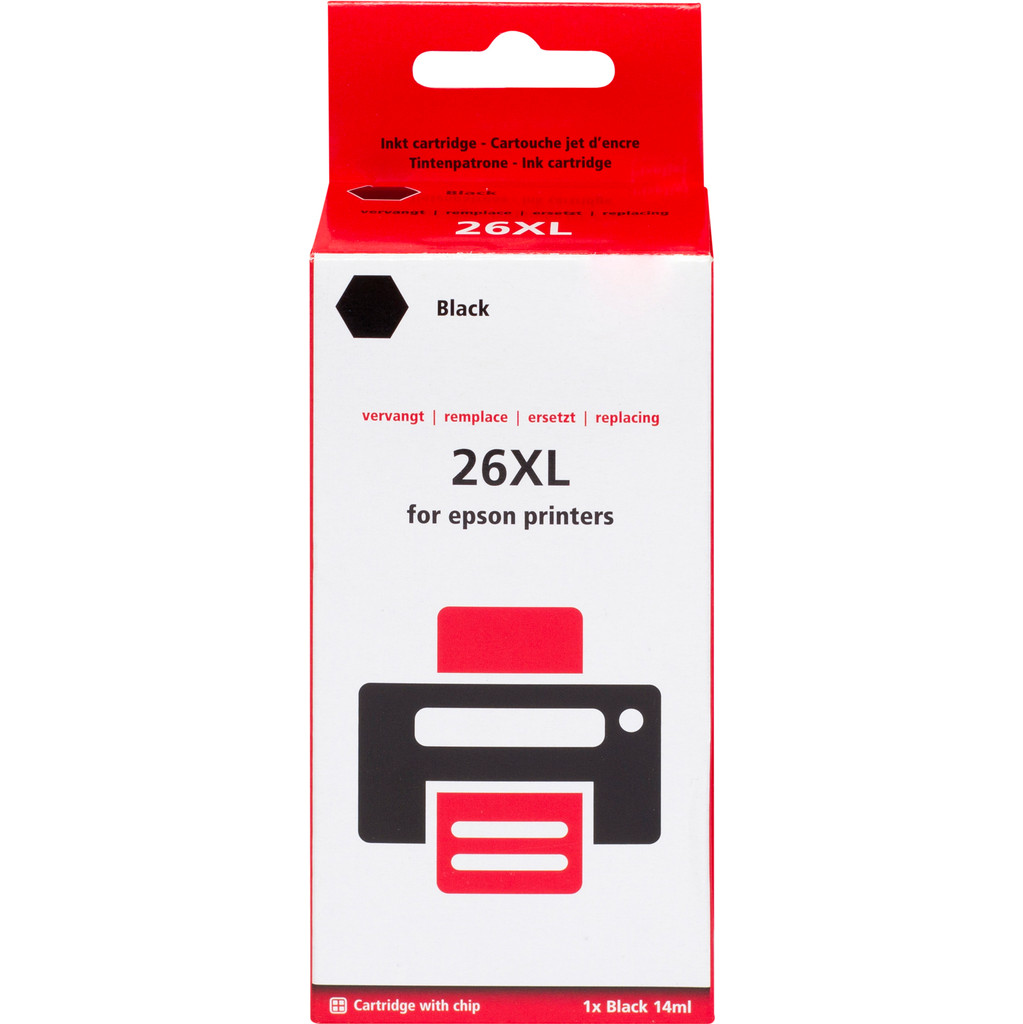 Marque distributeur 26 XL (T2621)  Noir pour imprimantes Epson (C13T26214010)