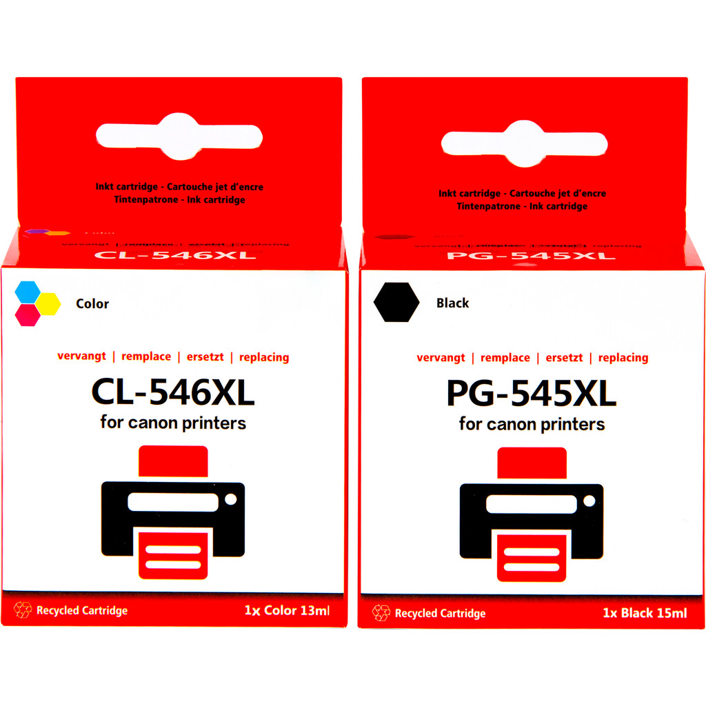 Marque distributeur PG-545/CL-546 Cartouche 4 Couleurs XL pour imprimantes Canon