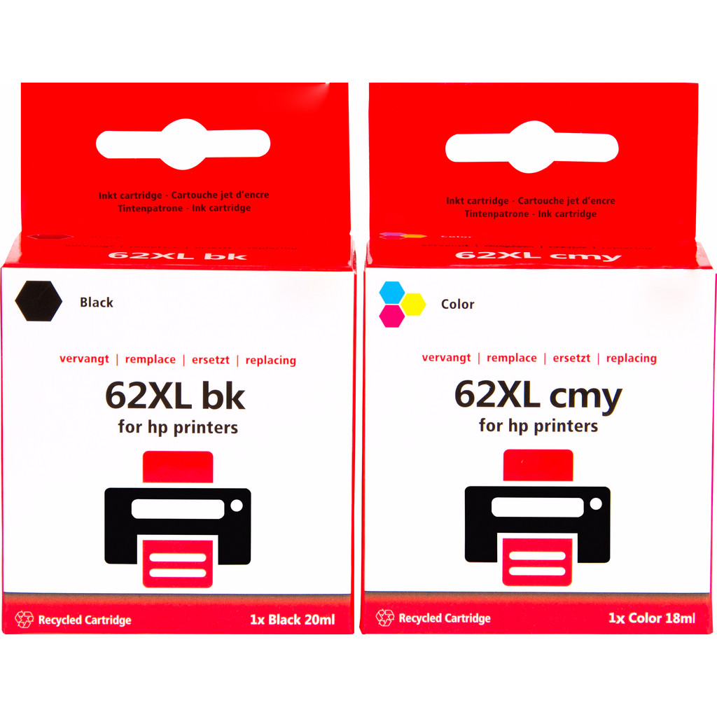 Marque distributeur 62XL pack 4 couleurs pour imprimantes HP