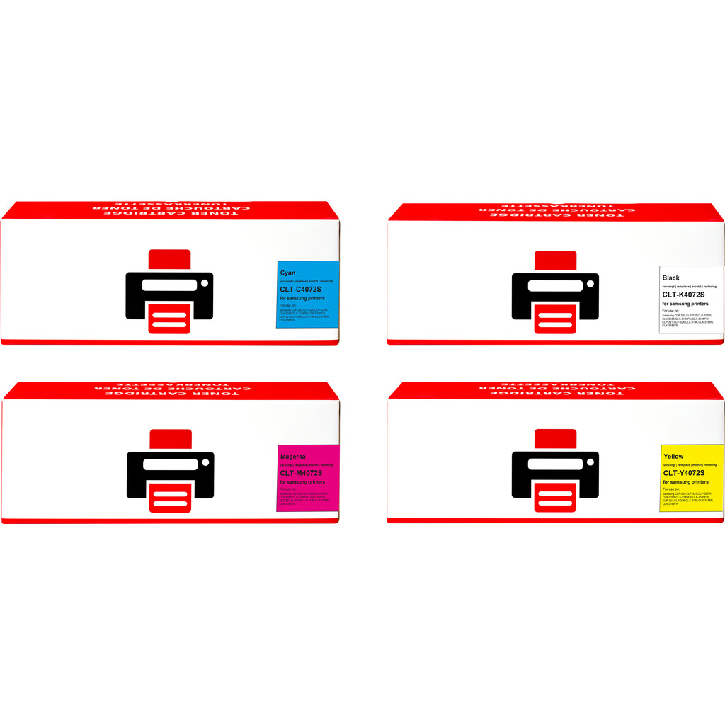 Marque distributeur CLT-P4072C Pack 4 couleurs pour imprimantes Samsung