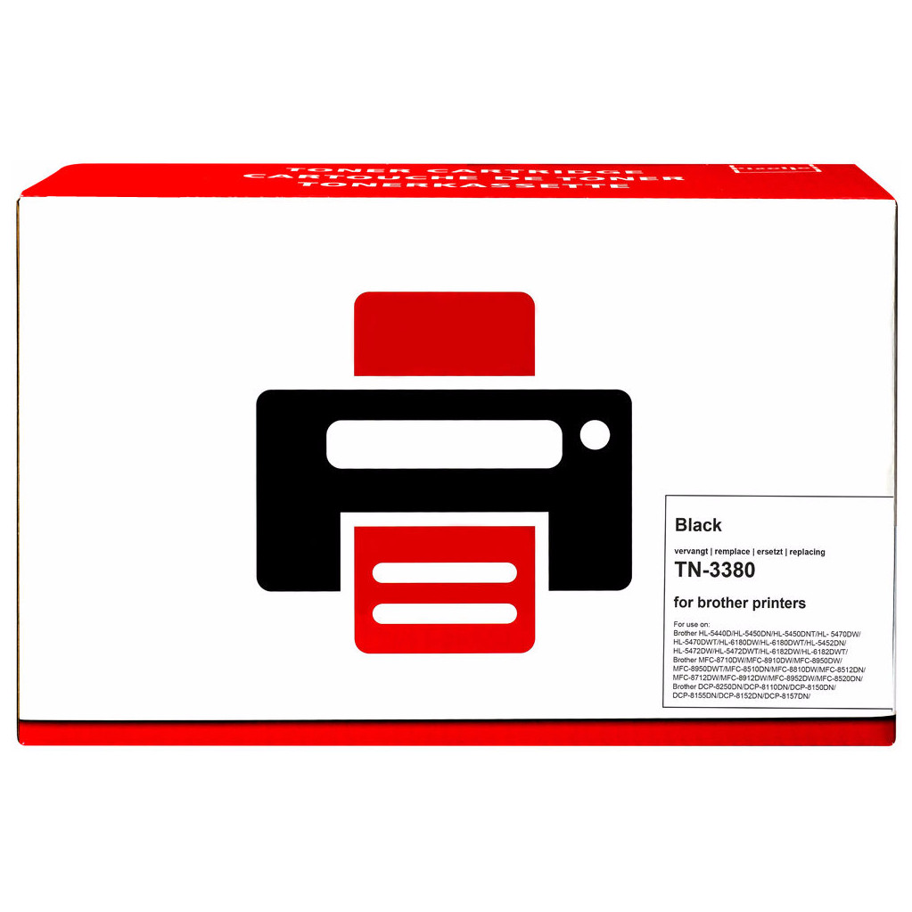 Marque distributeur TN-3380 Toner Noir XL pour imprimantes Brother (TN-3380)