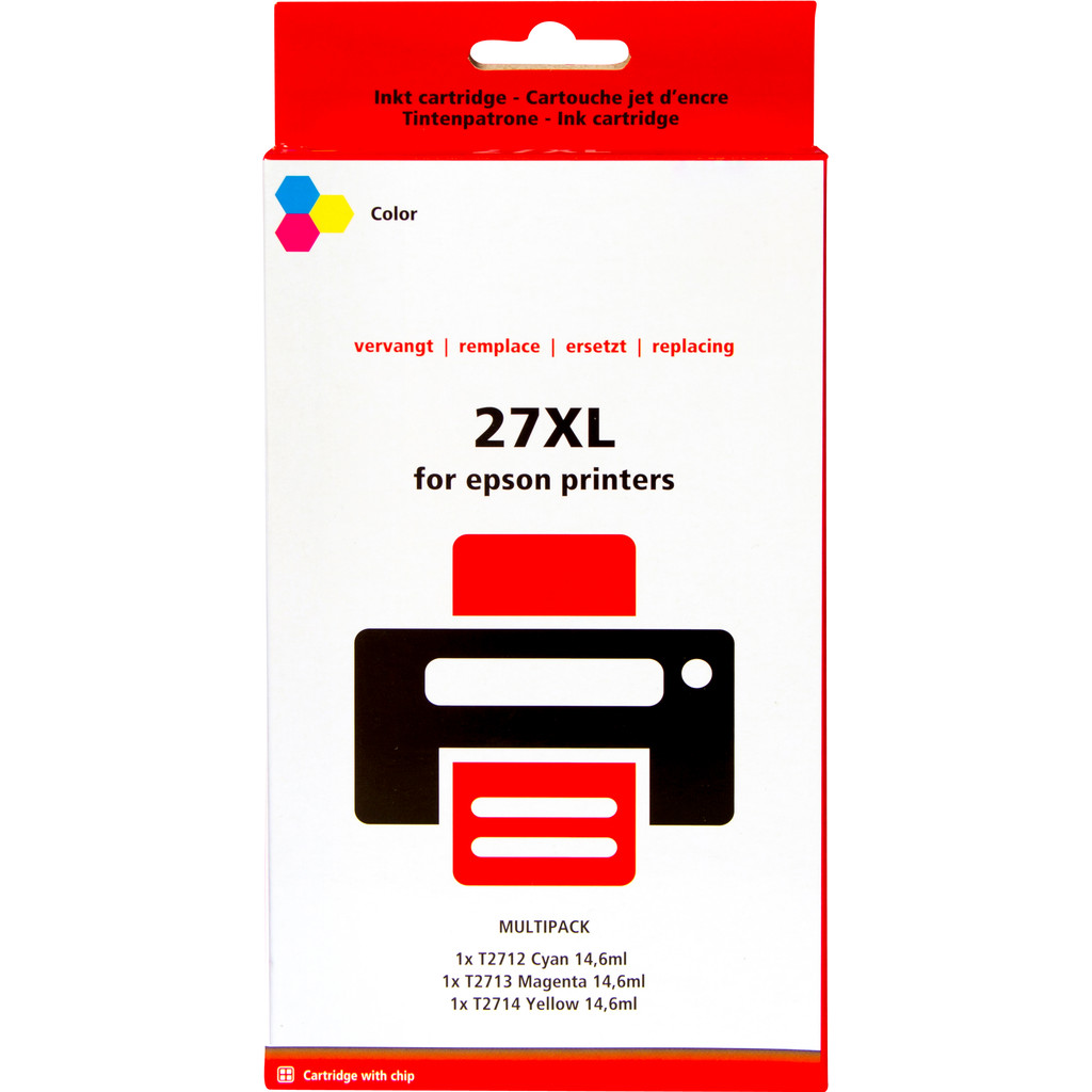 Marque distributeur 27 XL Pack 3 couleurs pour imprimantes Epson  (C13T27154010)