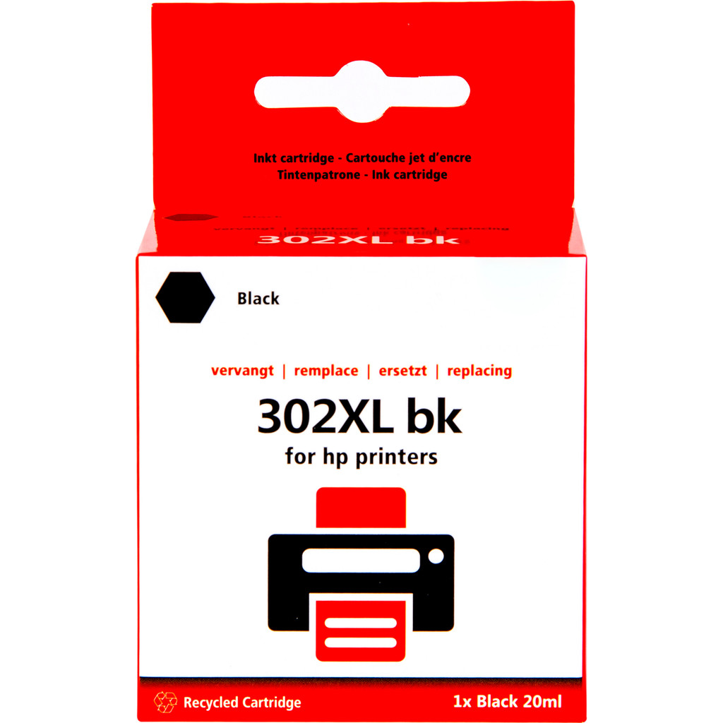 Marque distributeur 302 Noir XL pour imprimantes HP (F6U68AE)