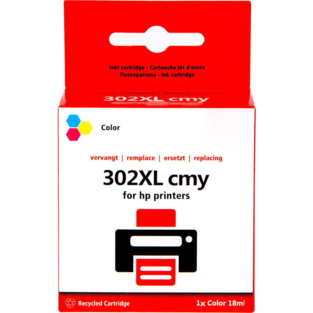 Marque distributeur 302 3 Couleurs XL pour imprimantes HP (F6U67AE)