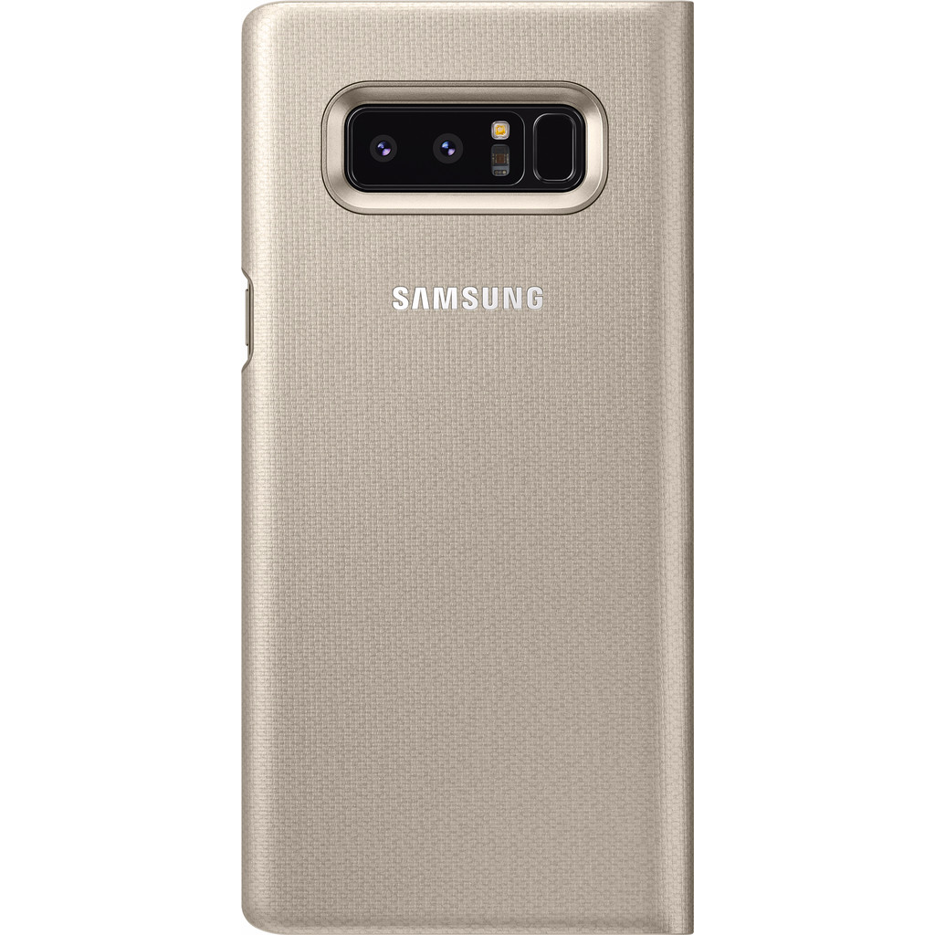 Samsung Galaxy Note 8 LED Coque avec fenêtre Or