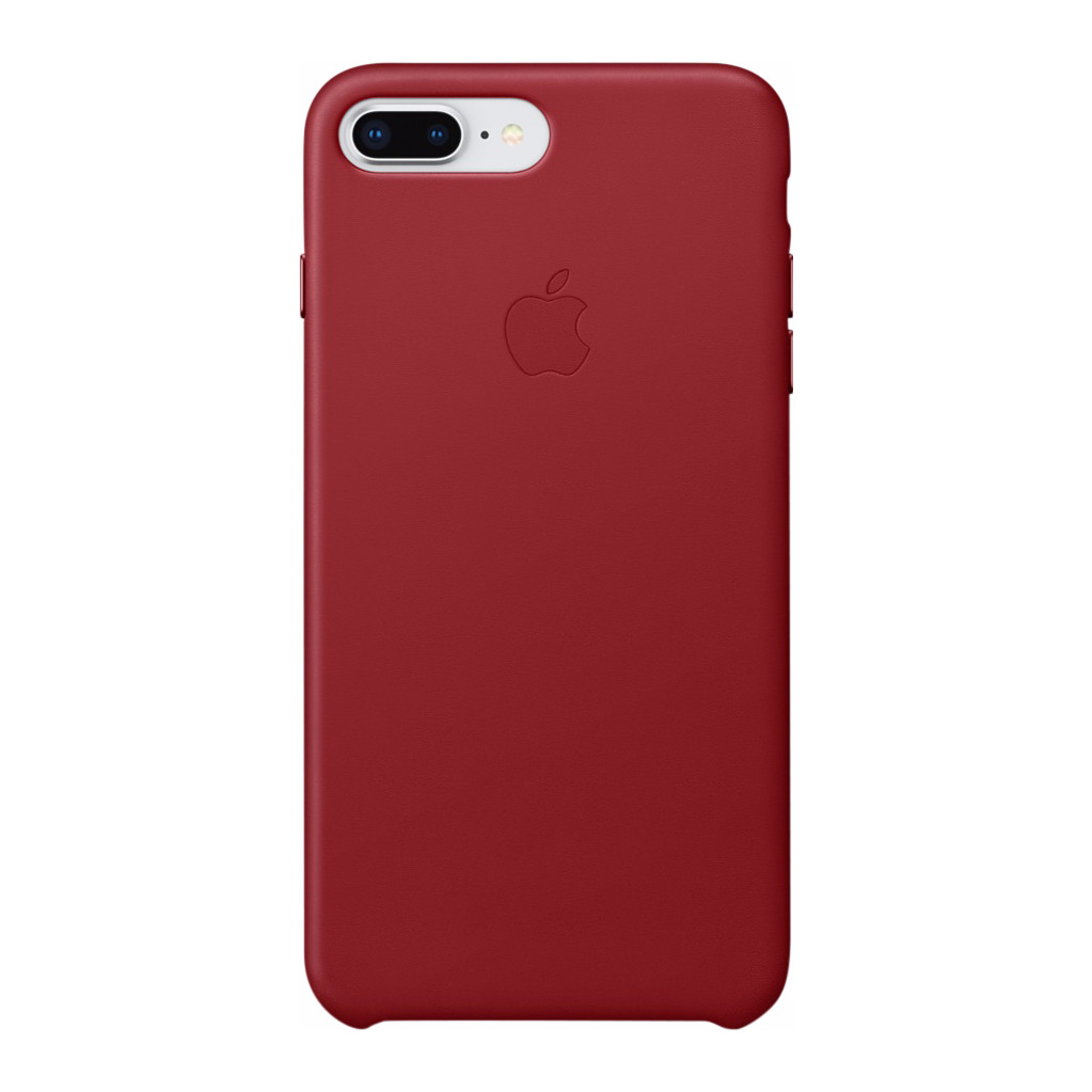 Apple iPhone 7 Plus/8 Plus Coque en Cuir Rouge