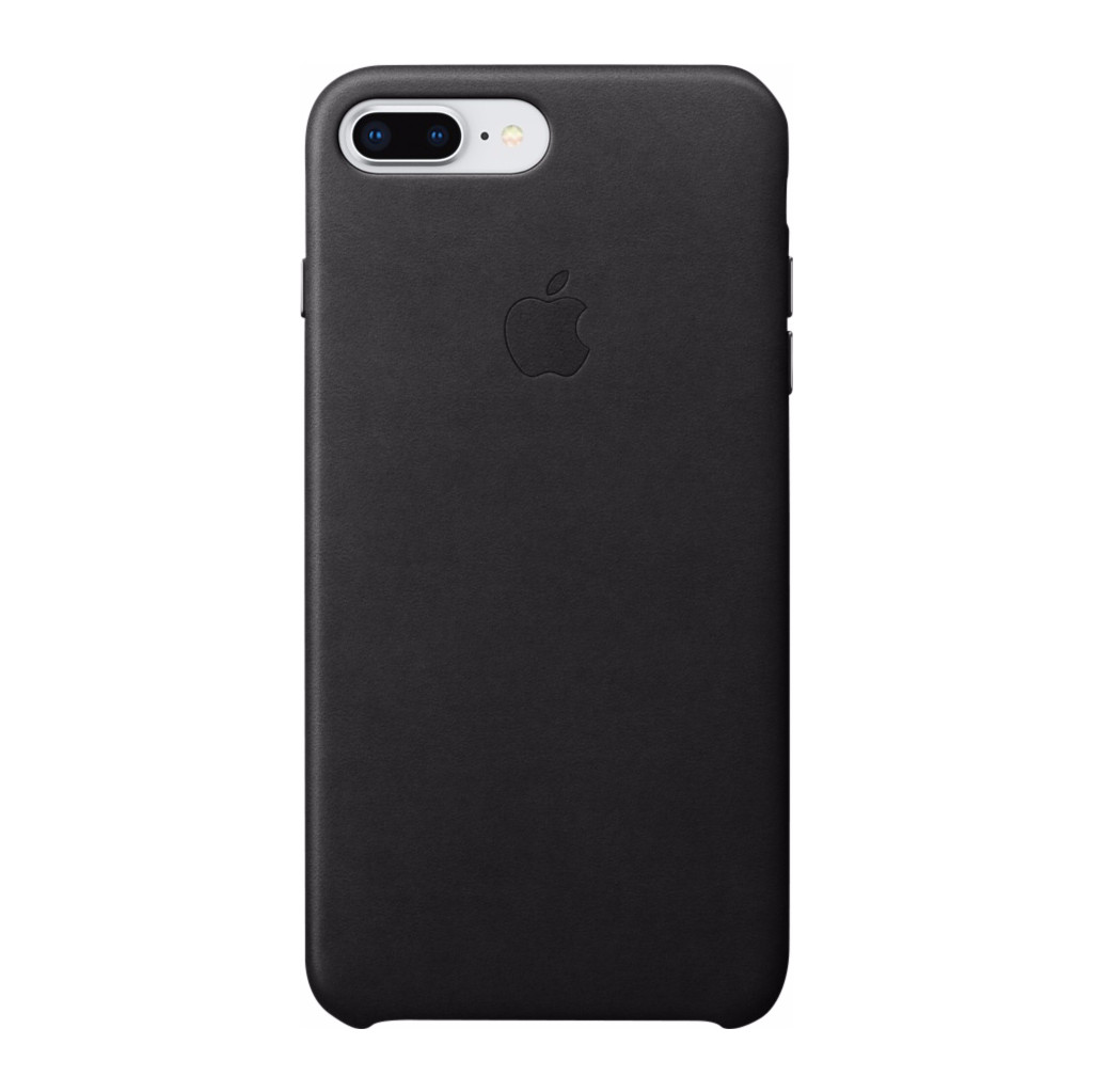 Apple iPhone 7 Plus/8 Plus Coque arrière Cuir Noir