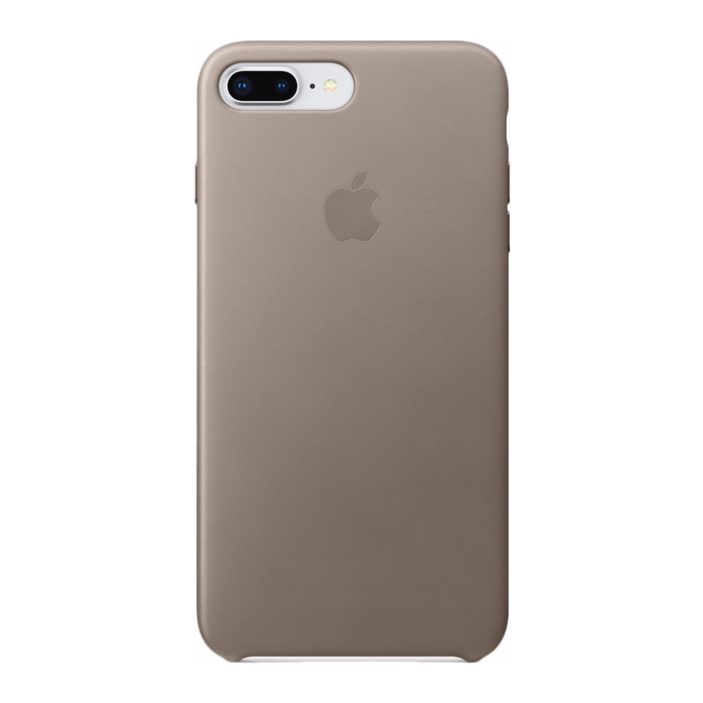 Apple iPhone 7 Plus/8 Plus Coque Arrière en Cuir Beige