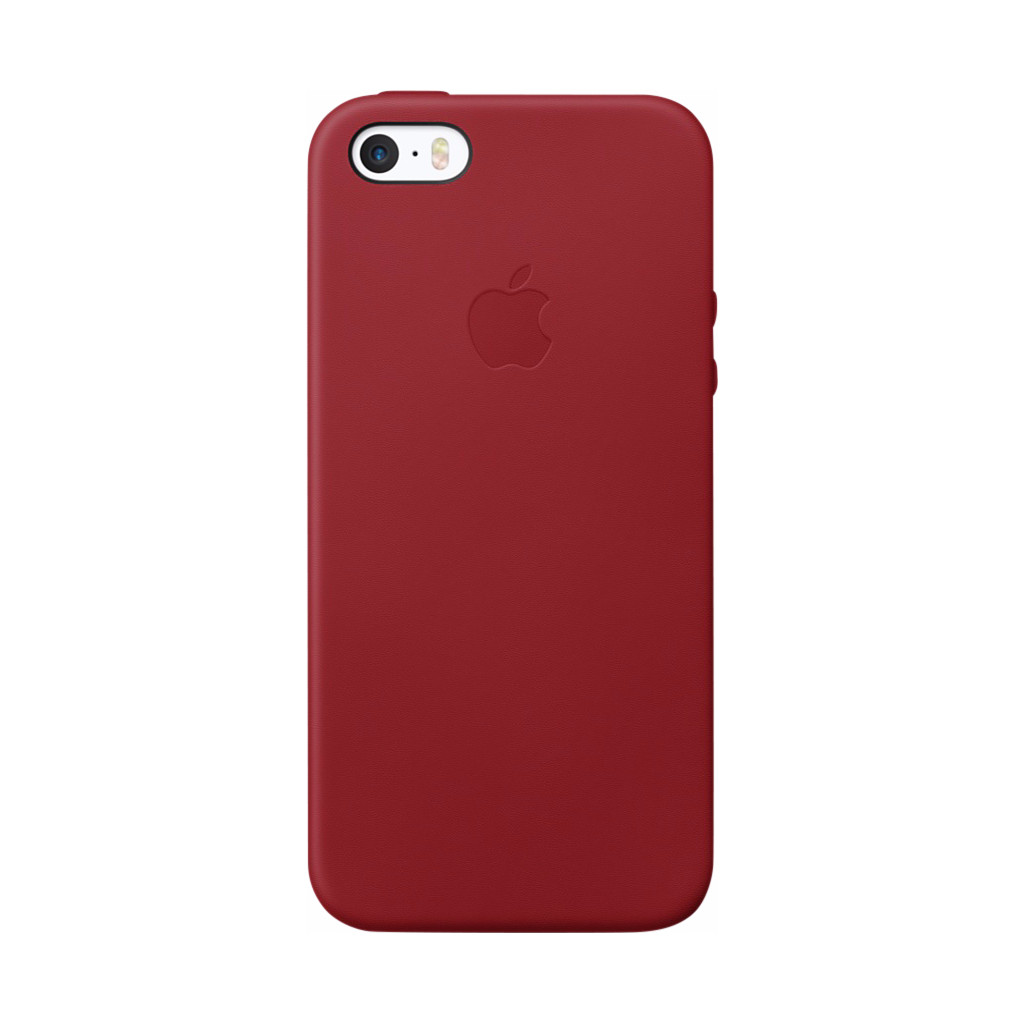 Apple Coque arrière en cuir pour iPhone 5/5S/SE Rouge