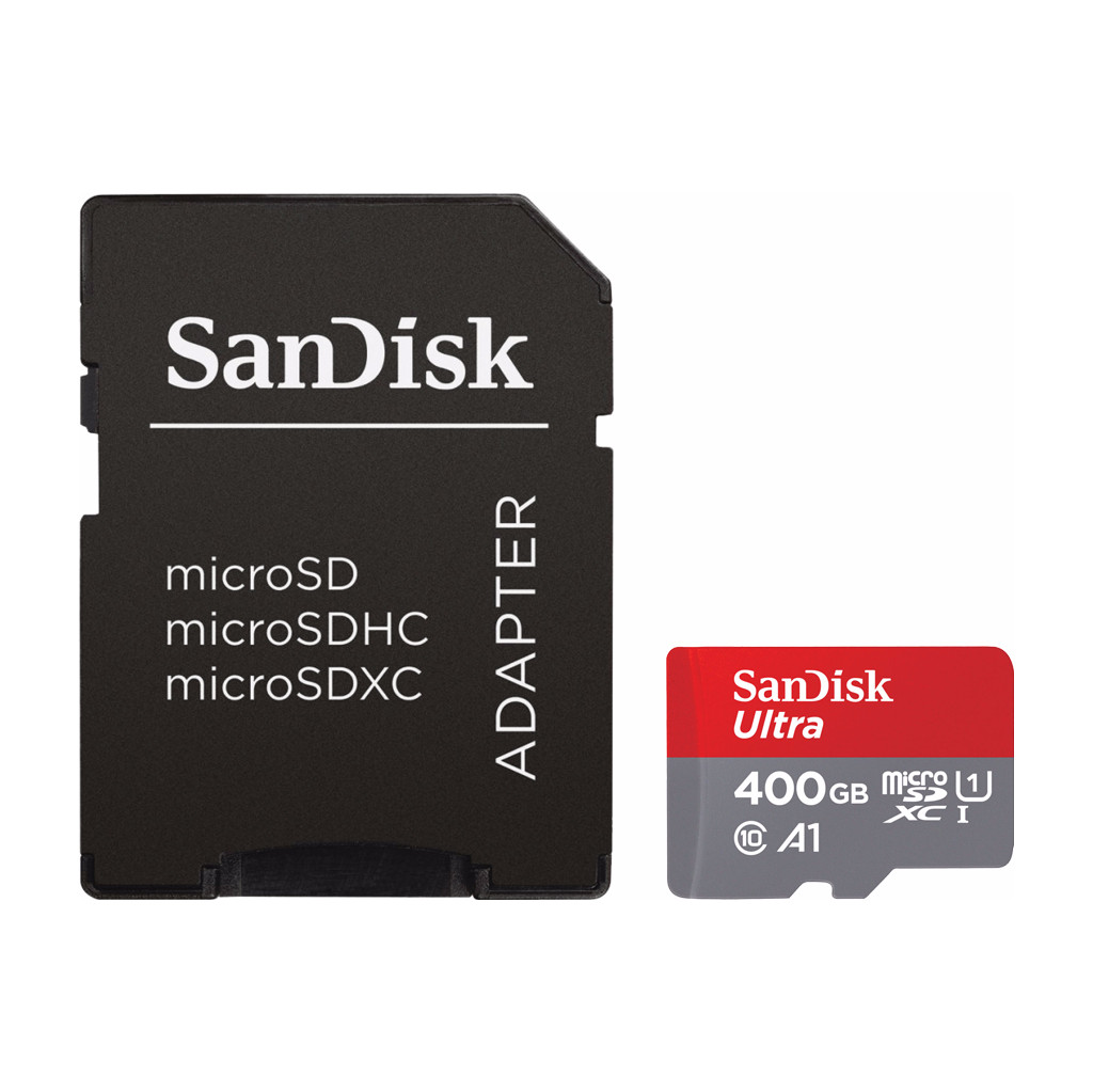 SanDisk Micro SDXC Ultra 400 Go Class 10 A1 + Adaptateur SD