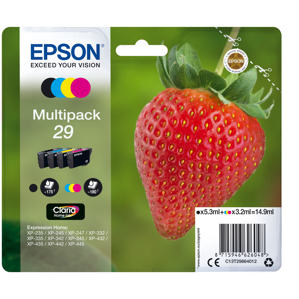 Epson 29 Pack de 4 Couleurs (C13T29864012)