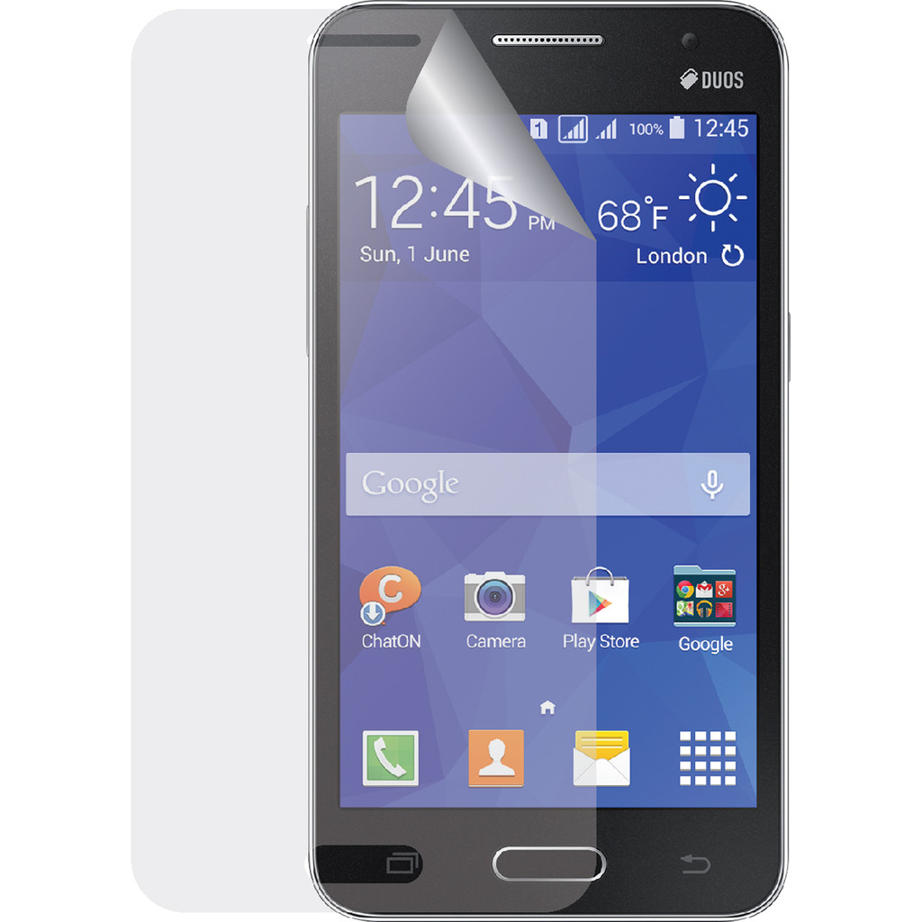 Azuri Samsung Galaxy Core 2 Protège-écran en plastique Lot de 2