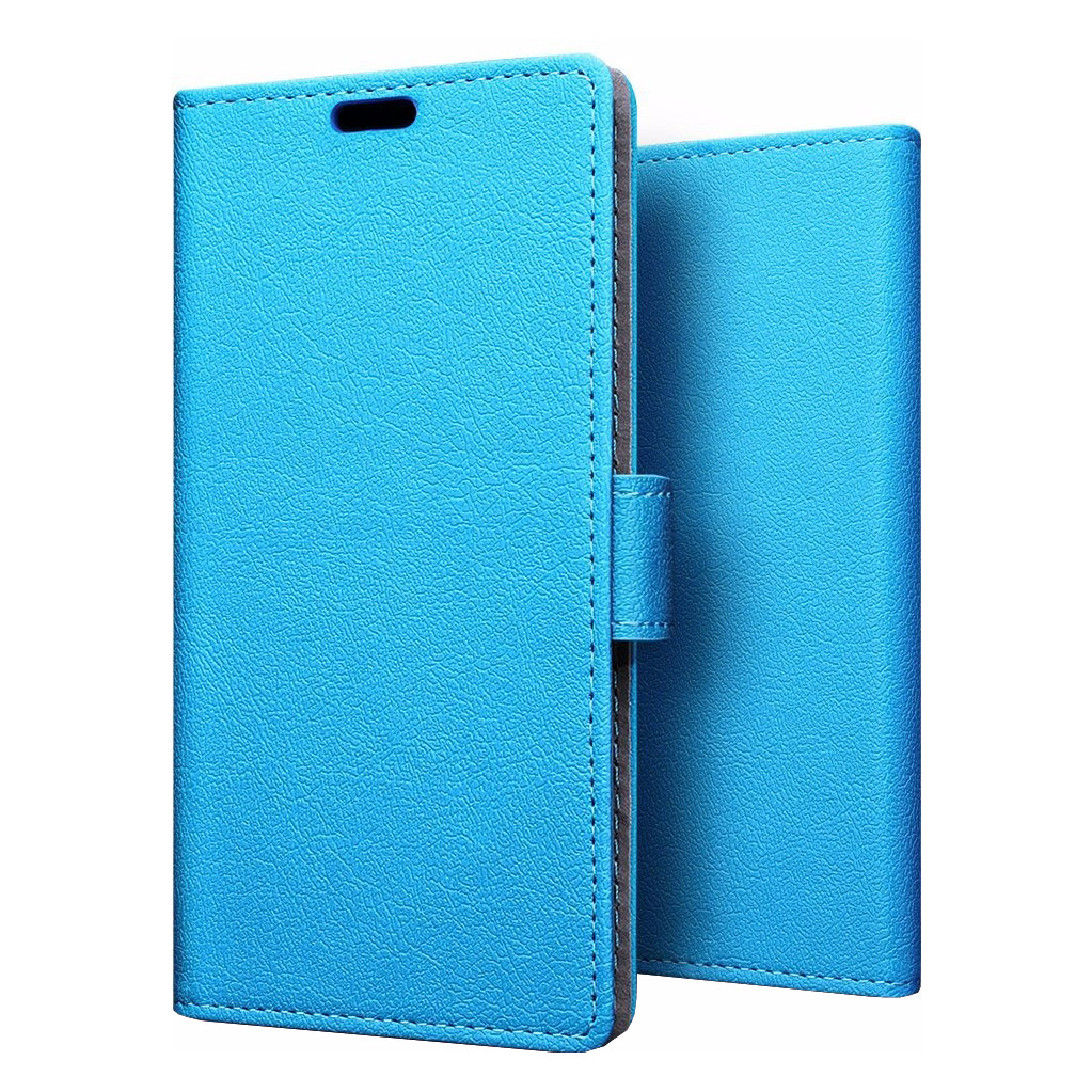 Just in Case Wallet book case Motorola Moto X4 Plus Bleu