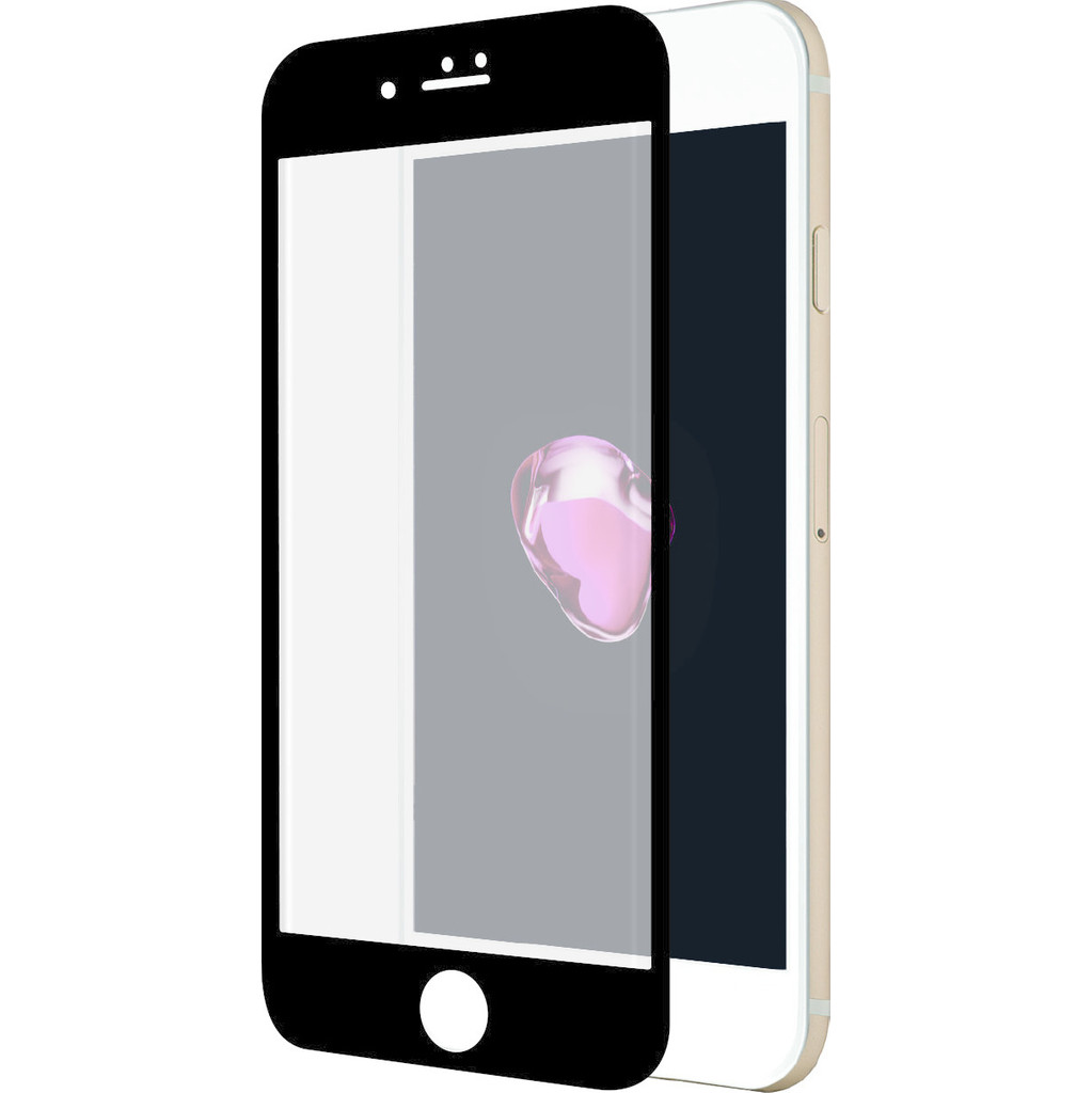 Azuri Protège-écran Incurvé en Verre trempé pour Apple iPhone 7 Plus Noir