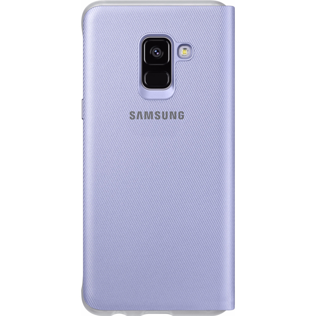 Samsung Galaxy A8 (2018) Neon Flip Coque à Rabat Violet