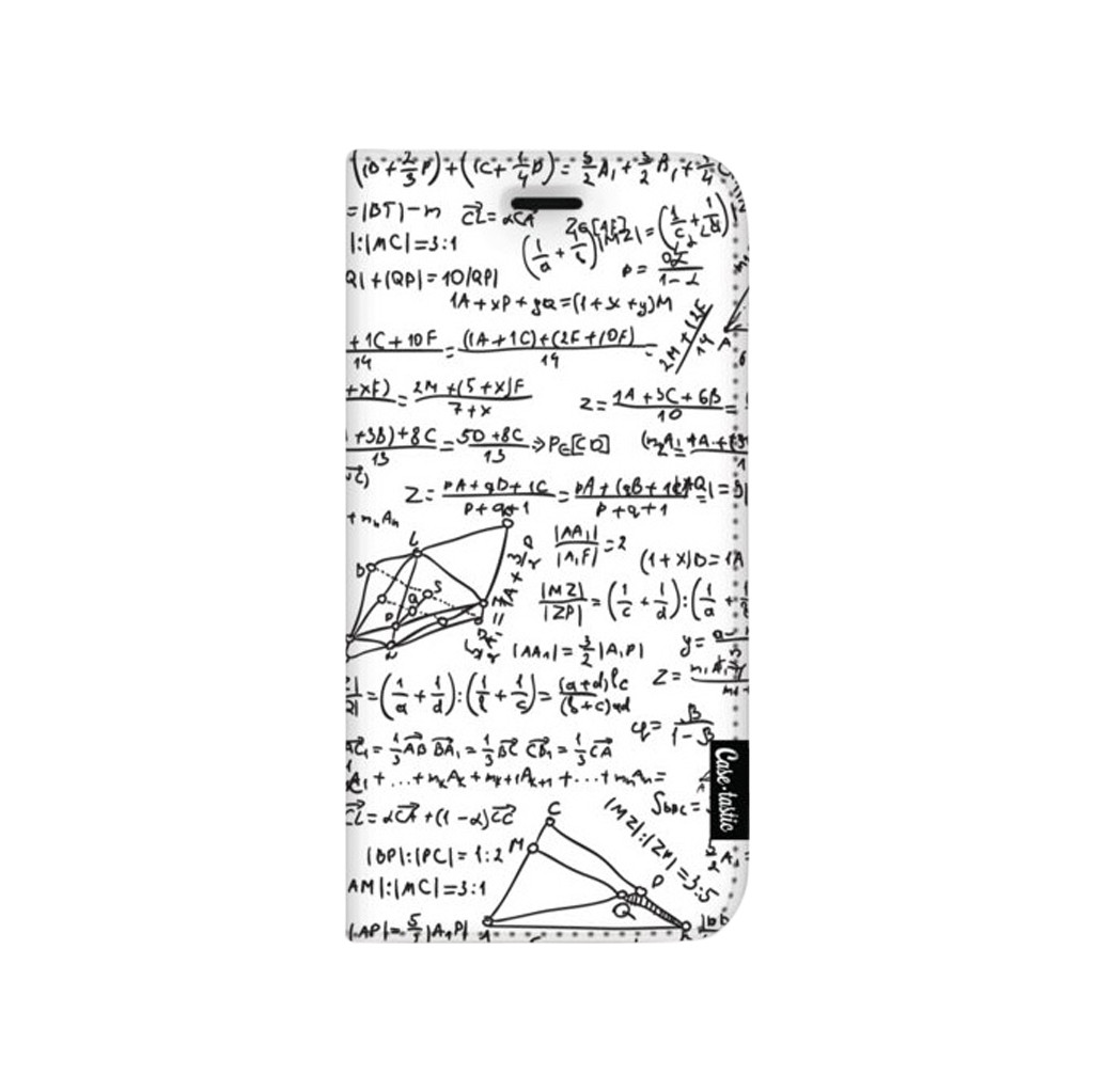 Casetastic Wallet Book case Apple iPhone 8 Plus You Do The Math Blanc