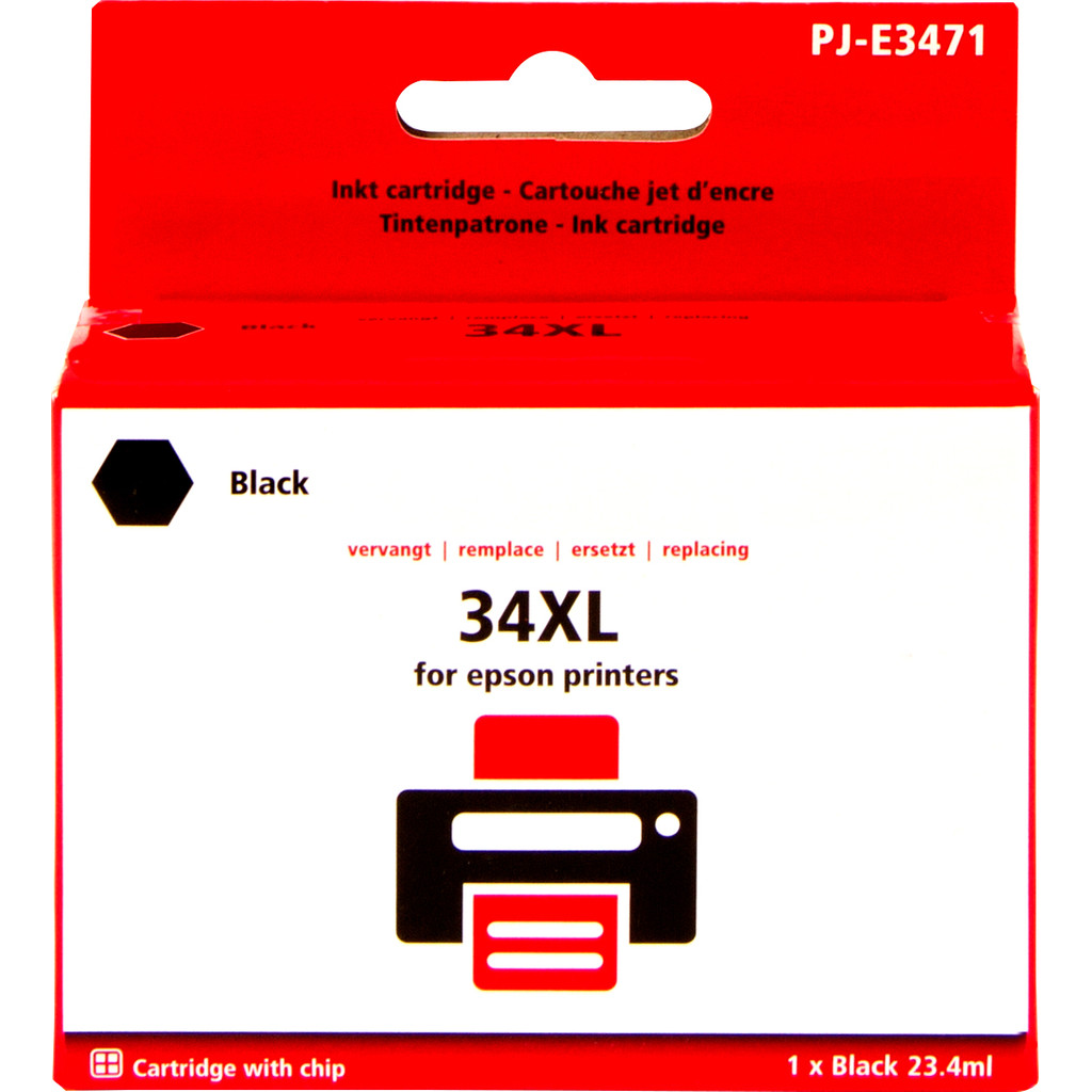 Marque distributeur 34XL Noir pour Epson (C13T34614010)