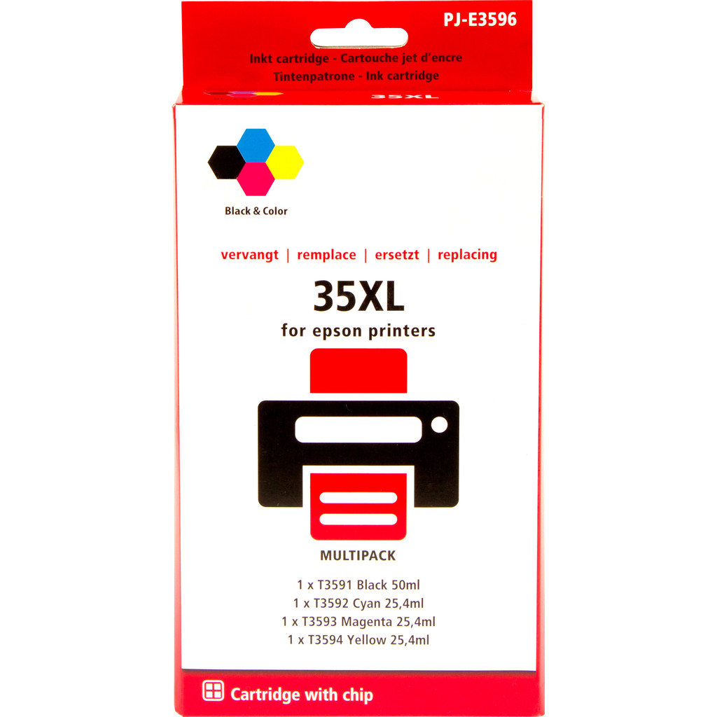 Marque distributeur 35XL Pack de 4 Couleurs pour Epson (C13T35864010)