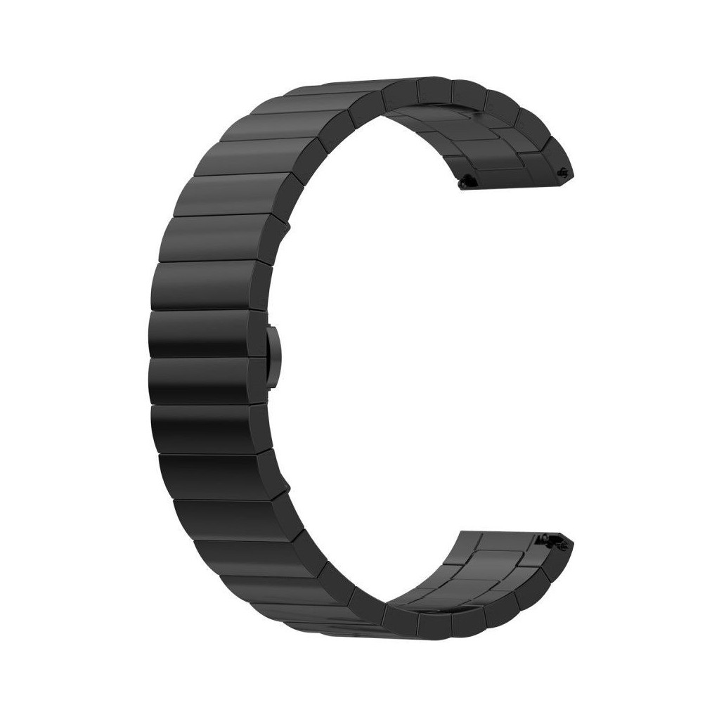 Just in Case Samsung Gear Sport Bracelet de montre en Métal Noir