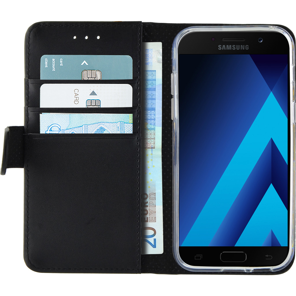 Azuri Samsung Galaxy A3 (2017) Étui Portefeuille Magnétique Noir