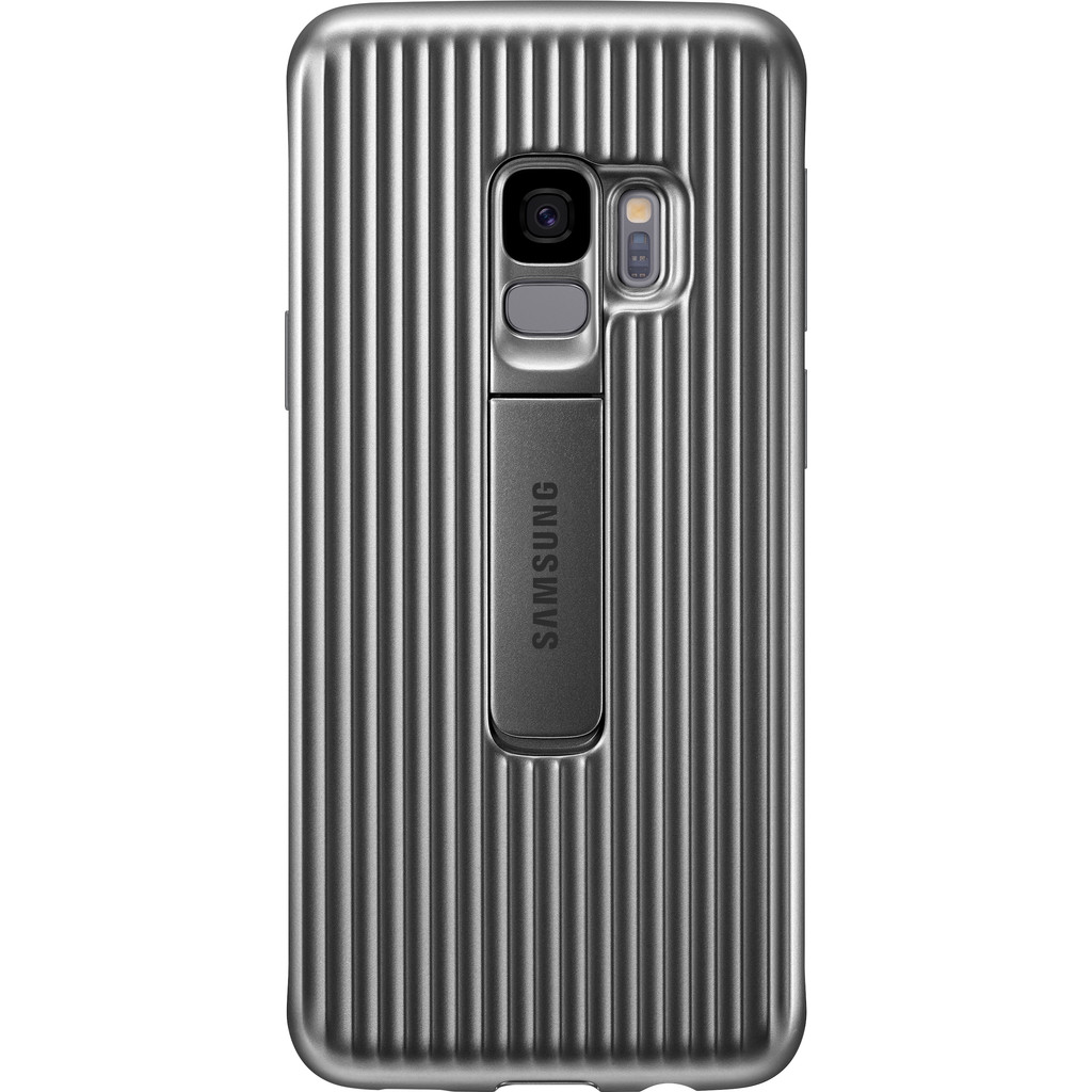 Samsung Galaxy S9 coque Protect Stand Argent